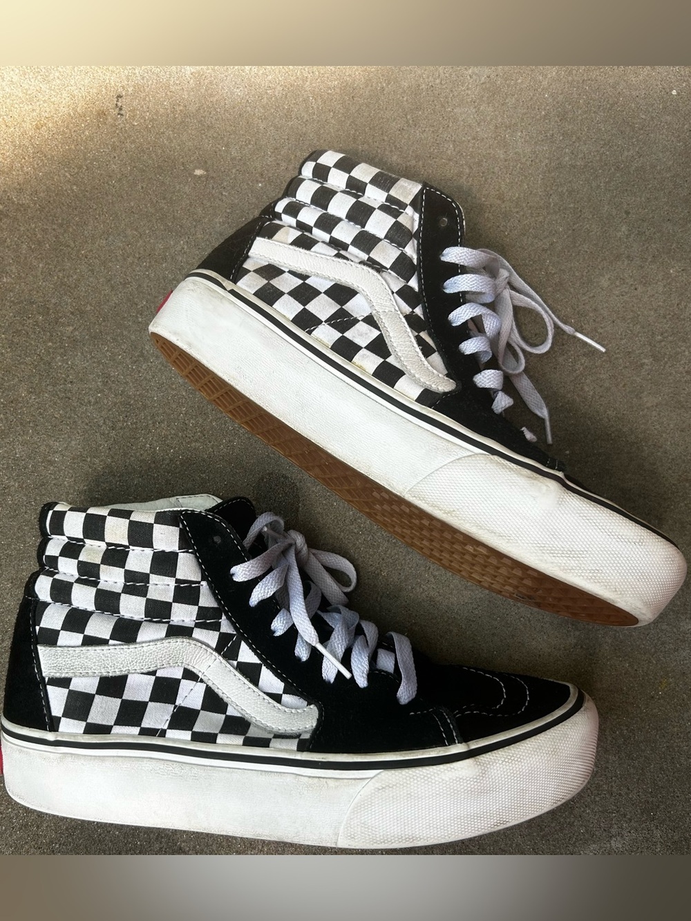 Vans SK8 Hi Platform 2.0 Checkerboard High-Top Sneakers